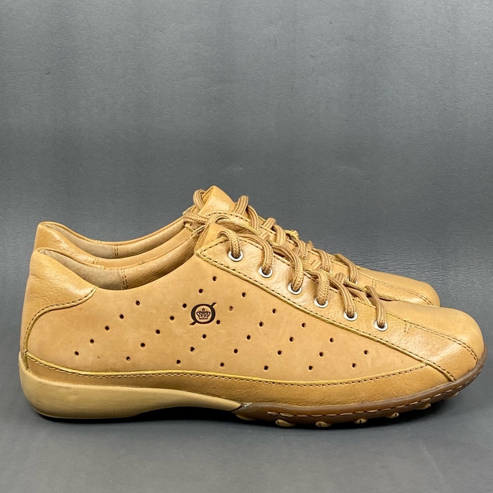 Born Brown Leather Sneakers Minimalist Design